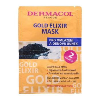 Dermacol Gold Elixir 16 ml pleťová maska pro ženy na všechny typy pleti; výživa a regenerace pleti