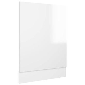 Panel na myčku bílý vysoký lesk 45×3×67 cm dřevotříska 802559