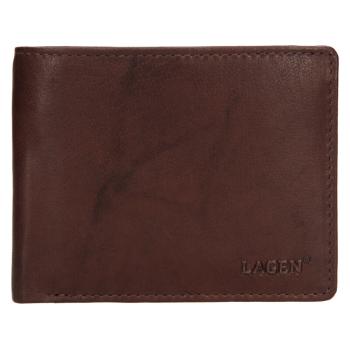 Lagen pánská peněženka kožená W-8053 Dark brown