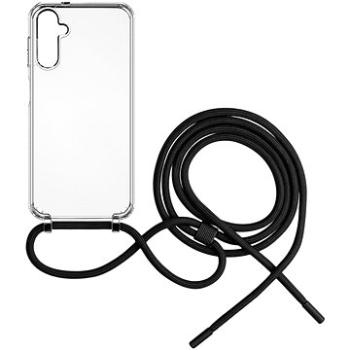 FIXED Pure Neck s černou šňůrkou na krk pro Samsung Galaxy A14/A14 5G (FIXPUN-1072-BK)