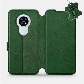 Flip pouzdro na mobil Nokia 6.2 - Zelené - kožené -   Green Leather (5903516068814)