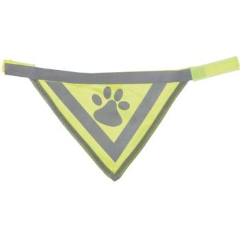 TRIXIE REFLECTIVE DOG SCARF L-XL Reflexní šátek pro psa, žlutá, velikost UNI
