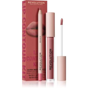 Makeup Revolution Lip Contour Kit sada na rty odstín Brunch
