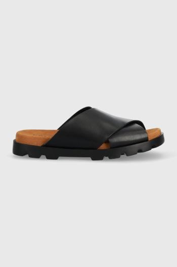 Kožené pantofle Camper Brutus Sandal pánské, černá barva, K100775.013