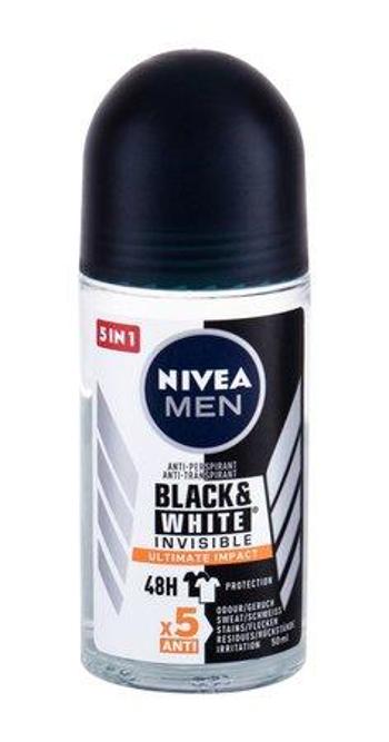Nivea Kuličkový antiperspirant Men Black & White Invisible Ultimate Impact 50 ml, 50ml