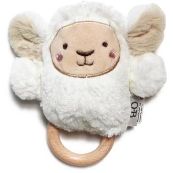 O.B Designs Bunny Soft Rattle Toy plyšová hračka s chrastítkem White 3m+ 1 ks