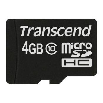 Transcend microSDHC 4GB Class 10 TS4GUSDC10