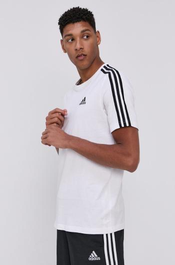 Tričko adidas GL3733 pánské, bílá barva, s aplikací