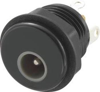 Nízkonapěťový konektor TRU COMPONENTS 718660, 10.5 V/DC, 2 A, Druh spínacího kontaktu: Spínací kontakt, zásuvka, vestavná vertikální, 5.15 mm, 1.65 mm