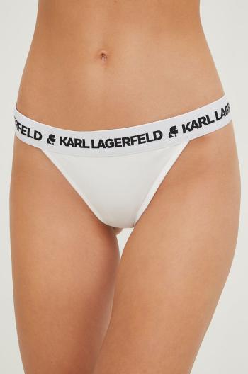 Kalhotky brazilky Karl Lagerfeld bílá barva
