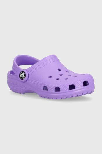 Dětské pantofle Crocs Classic Clog fialová barva