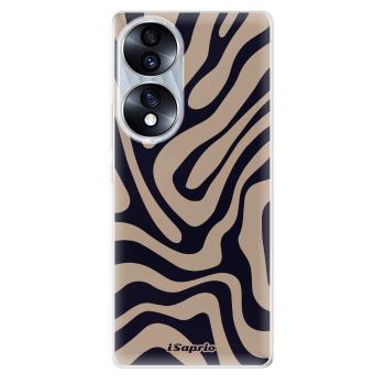 Odolné silikonové pouzdro iSaprio - Zebra Black - Honor 70