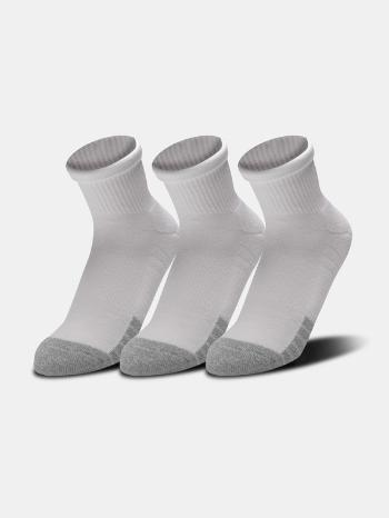 Under Armour UA Heatgear Quarter Ponožky 3 páry Bílá