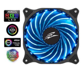 EVOLVEO 12R1, RGB ventilátor 120mm, PWM, 6pin, rgb-fan-12r1