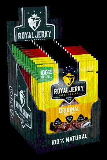 Royal Jerky Sušené maso beef mix box 12 x 22 g