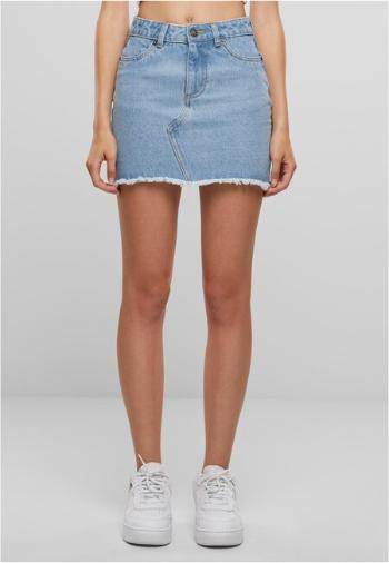 Urban Classics Ladies Heavy Mini Denim Skirt new light blue washed - 34