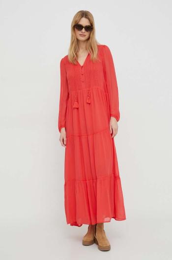 Šaty Pepe Jeans BAY červená barva, maxi, PL953437