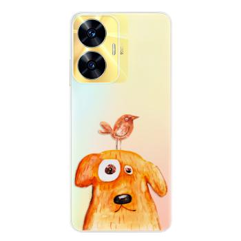 Odolné silikonové pouzdro iSaprio - Dog And Bird - Realme C55