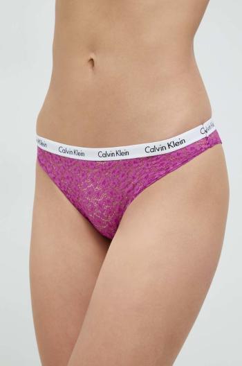 Kalhotky brazilky Calvin Klein Underwear zelená barva