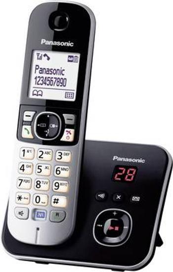 Bezdrátový analogový telefon Panasonic KX-TG6821, černá, stříbrná