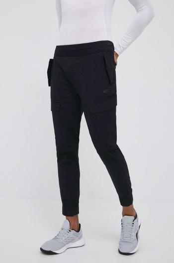 Kalhoty 4F pánské, černá barva, jogger