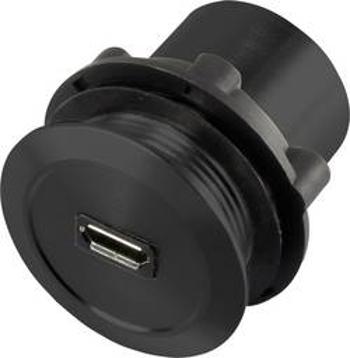 Zásuvka microUSB zásuvka, vestavná TRU COMPONENTS Micro USB-01-BK microUSB zásuvka typu A na microUSB zástrčku typu B, 1 ks