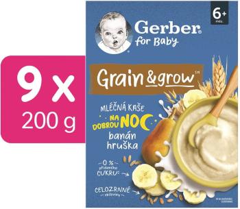 Gerber Mléčná kaše pšenično-ovesná banán a hruška 9 x 200 g