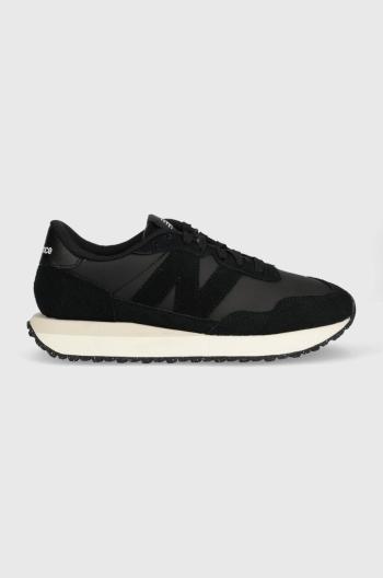 Kožené sneakers boty New Balance MS237SD černá barva