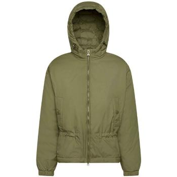 Geox W SPHERICA PARKA - RECYCLE PON Dámská bunda, khaki, velikost