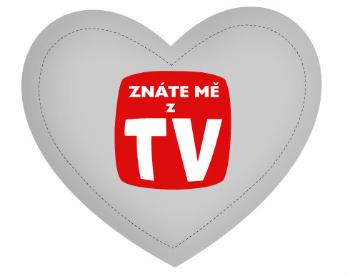 Polštář Srdce Znáte mě z TV