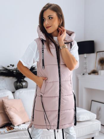 RŮŽOVÁ VESTA SE ZIPY SATLIS TY3276 Velikost: 2XL