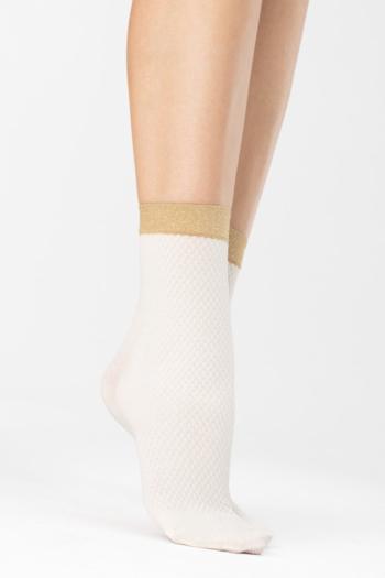 Béžovo-smetanové ponožky Biscuitt 60DEN