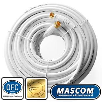 Mascom satelitní kabel 7676-200W, konektory F 20m (M17h)