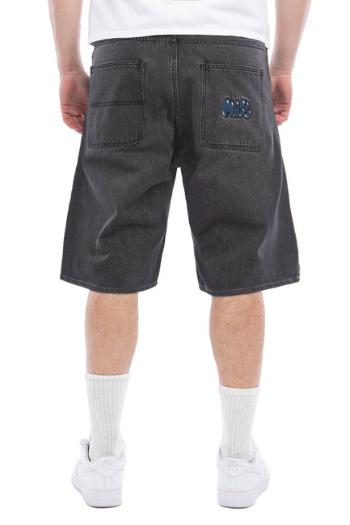Mass Denim Shorts Jeans Bulb baggy fit black rinse - W 38