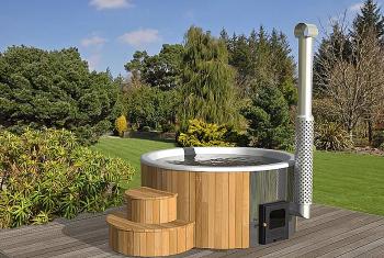 DEOKORK Dřevěná káď Hot tub DELUXE 220 (1650L)