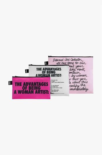 Sada taštiček LOQI GUERRILLA GIRLS 3-pack