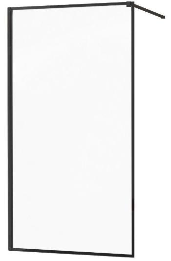 MEXEN/S KIOTO Sprchová zástěna WALK-IN 120x200 cm 8 mm, černá, černý profil 800-120-101-70-70