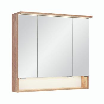 A-Interiéry Zrcadlová skříňka závěsná s LED osvětlením Donau 80 ZS donau_80zs