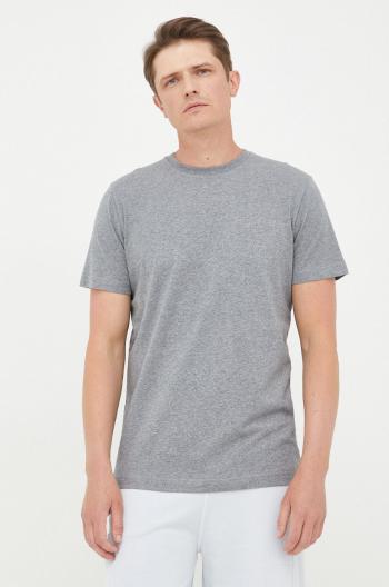 Bavlněné tričko Selected Homme šedá barva