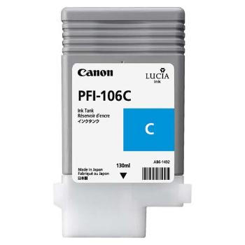 CANON PFI-106 C - originální cartridge, azurová, 130ml
