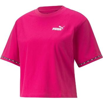 Puma POWER TAPE TEE Dámské triko, růžová, velikost