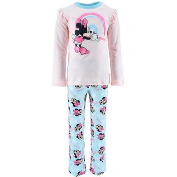 Dívčí pyžamo z BIO bavlny DISNEY MINNIE RAINBOW světle růžové Velikost: 104