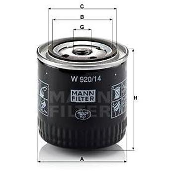 MANN-FILTER W920/14 (W920/14)