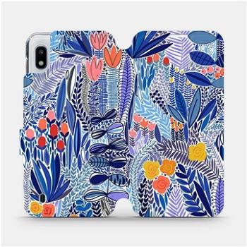 Flip pouzdro na mobil Samsung Galaxy A10 - MP03P Modrá květena (5903516763566)