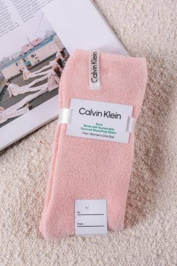 Dámske ružové ponožky CK Women Sock 1P Homesock Ecovero