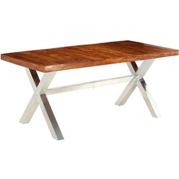 Jídelní stůl masivní dřevo s sheeshamovým povrchem 180x90x76 cm 245639 (245639)