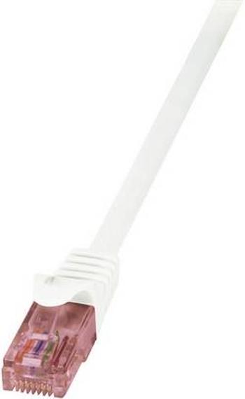 Síťový kabel RJ45 LogiLink CQ2051U, CAT 6, U/UTP, 2.00 m, bílá