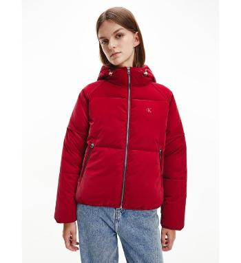 Calvin Klein Calvin Klein dámská červená zimní bunda SOFT TOUCH PUFFER JACKET