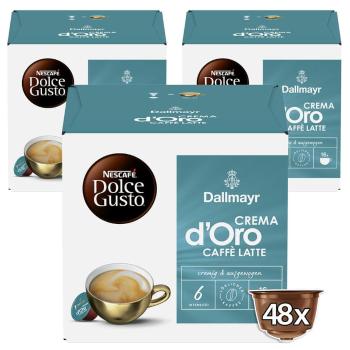 Dallmayr CREMA d‘Oro CAFFE LATTE by NESCAFÉ Dolce Gusto - 3× 16 kapslí