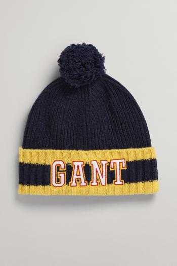 ČEPICE GANT D2. GANT POMPOM BEANIE modrá S/M